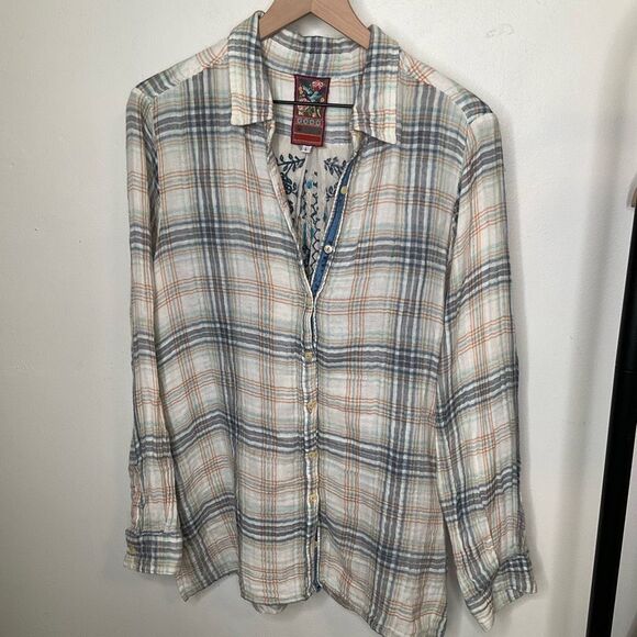 Johnny Was Tops - Johnny Was 3J Workshop Plaid Tunic